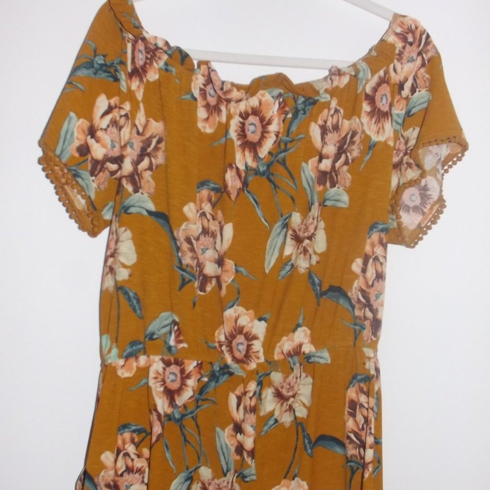 Yellow Floral romper - Picture 2 of 3